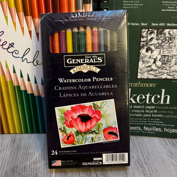 Generals Water Color Pencil Set of 24 - Picture 1 of 5